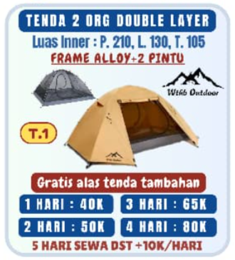 Tenda 2 Org Double Layer T.1
