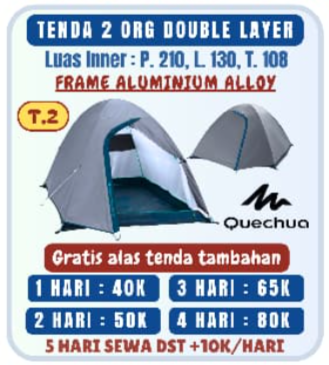 Tenda 2 Org Double Layer T.2