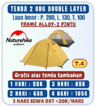 Tenda 2 Org Double Layer T.4
