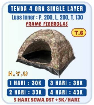 Tenda 4 Org Single Layer T.6