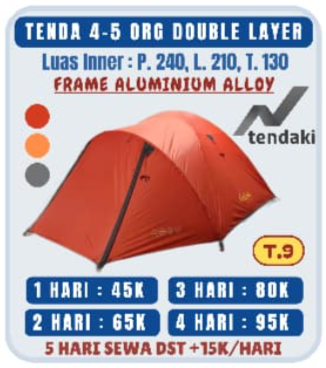 Tenda 4-5 Org Double Layer T.9
