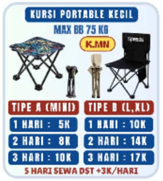 Kursi Portable Besar K.BS