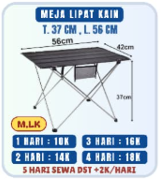 Meja Lipat Mini M.LM