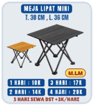 Meja Lipat Besar M.LB