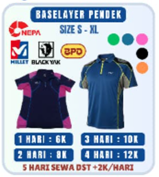 Baselayer Pendek BPD