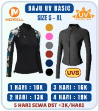 Baju UV Basic UVB