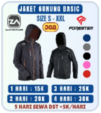 Jaket Gunung Basic JGB