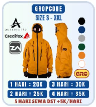 Jaket Gorpcore GRO