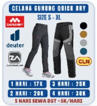 Celana Gunung Quick Dry CLN
