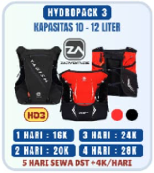 Hydropack 3 Kapasitas 10-12 Liter HD3