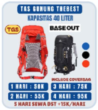 Tas Gunung Thebest 40L TG5