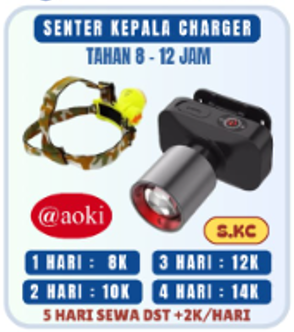 Senter Kepala Charger S.KC