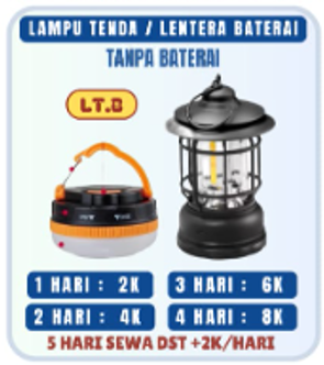 Lampu Tenda / Lentera Baterai LT.B