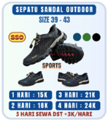 Sepatu Sandal Outdoor SSO