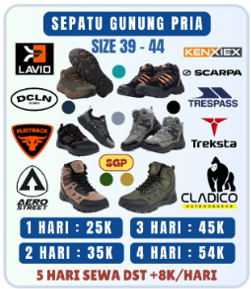 Sepatu Gunung Pria SGP